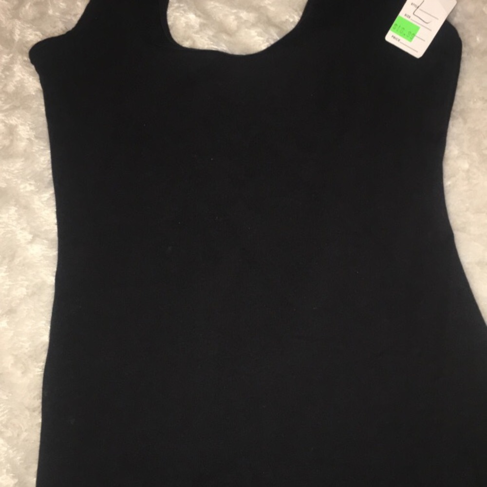 A solid black unitard romper - Picture 4 of 4